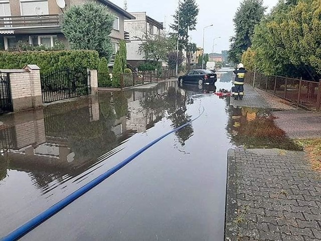 We wtorek 18 sierpnia w Skwierzynie doszło do licznych podtopień.