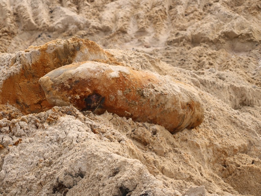 Bomba znaleziona na budowie Portu Popowice 4.03.2021