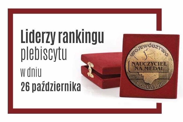 Udział w certyfikowanych warsztatach z neurodydaktyki, dyplom, tytuł i medal wręczany podczas uroczystej gali - takie nagrody otrzymają nasi laureaci. Wielką akcję Nauczyciel na Medal wspólnie z „Gazetą Współczesną” organizuje Jerzy Leszczyński - Marszałek Województwa Podlaskiego. Szukamy nauczycieli z pasją, którzy pracą wychodzą poza ustalone w etacie ramy, często poświęcając swój czas wolny.  Poniżej przedstawiamy liderów z całego regionu.Aktualne wyniki głosowania dostępne są na naszej stronie internetowej  www.poranny.pl/nauczyciel. Głosowanie w pierwszym etapie trwa do 8 listopada do godz. 21.59. Więcej o naszej akcji i aktualne wyniki na NAUCZYCIEL NA MEDAL - Warto docenić najlepszych! Głosowanie trwa!