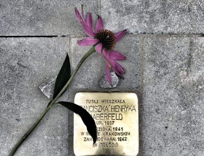 Odsłonięty Kamień Pamięci niemieckiego artysty, ku czci zamordowanej w obozie Franciszki Henryki Haberfeld [ZDJĘCIA[