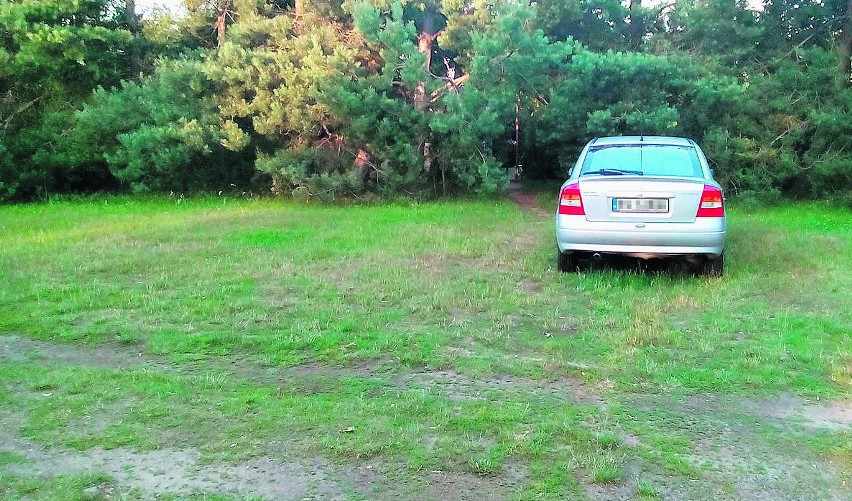 Była zieleń,  jest parking pod nosem... Obcięto gałęzie, które chroniły przed spalinami