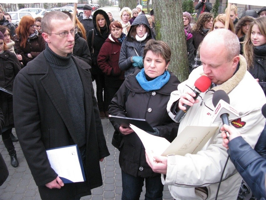 Protest licealistów z Miastka