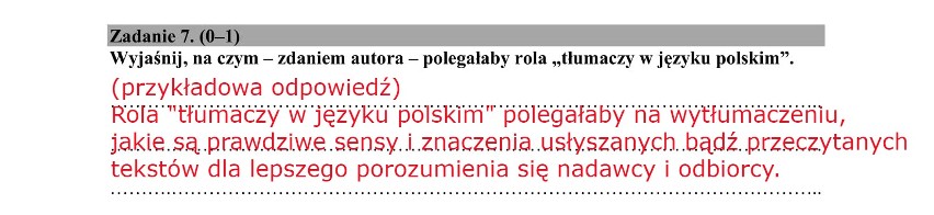 MATURA 2018 POLSKI: ODPOWIEDZI NA PYTANIA. ROZWIĄZANE...