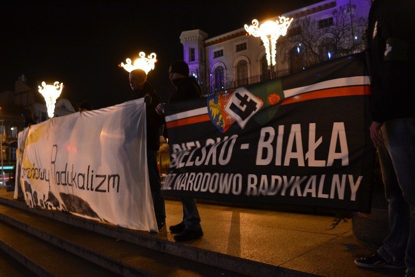 Pikieta nacjonalistów w Bielsku-Białej