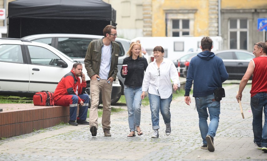 Zdjęcie z planu filmu "Zimna wojna" Pawła Pawlikowskiego.