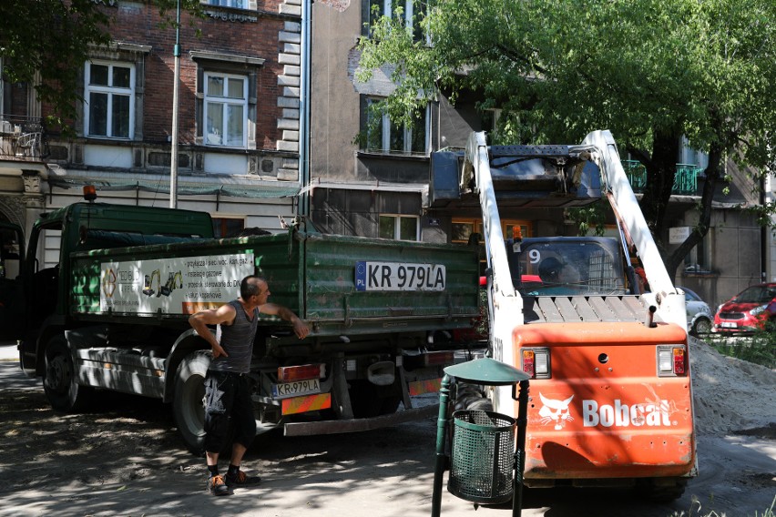 Plac Biskupi i ulice Dietla oraz Krakowska w remoncie