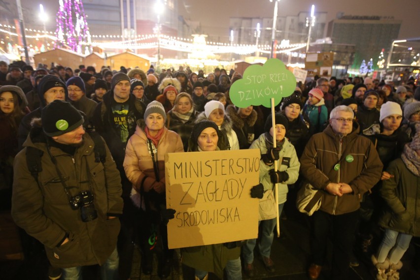 „Nie dla masowego odstrzału dzików” - demonstracja w...