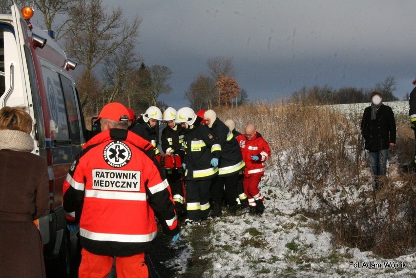 Wypadek w miejscowości Bardy [zdjęcia]