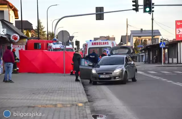 Do wypadku doszło na skrzyżowaniu ul. Komorowskiego i ul. Bohaterów Monte Cassino w Biłgoraju