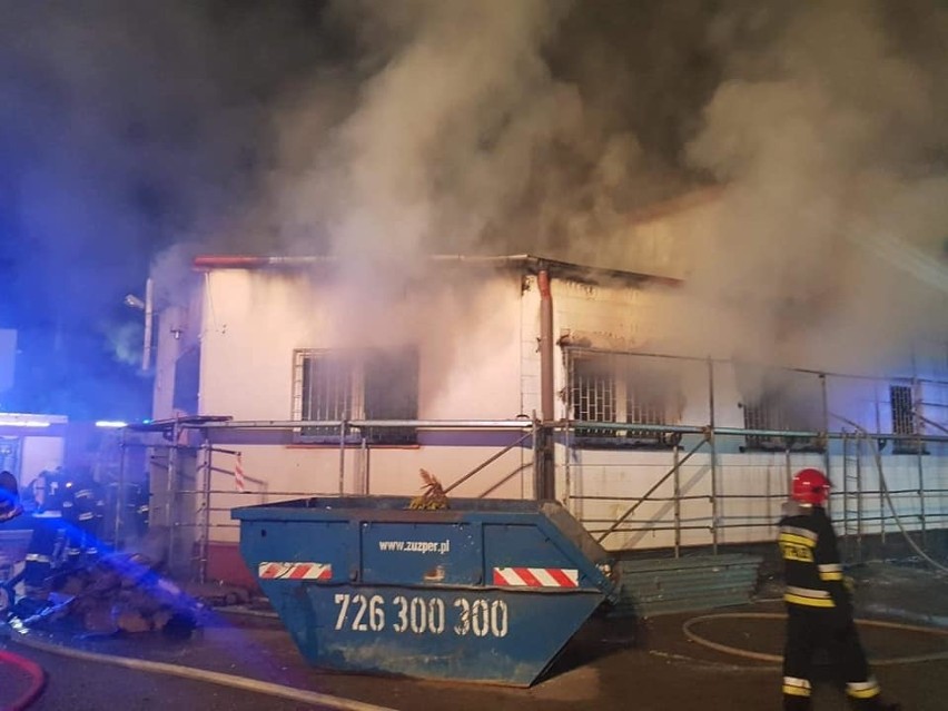 Pożar w Plewiskach wybuchł w piątek po godz. 19