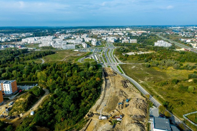 28.09.2021 - budowa nowej linii tramwajowej Nowa Warszawska
