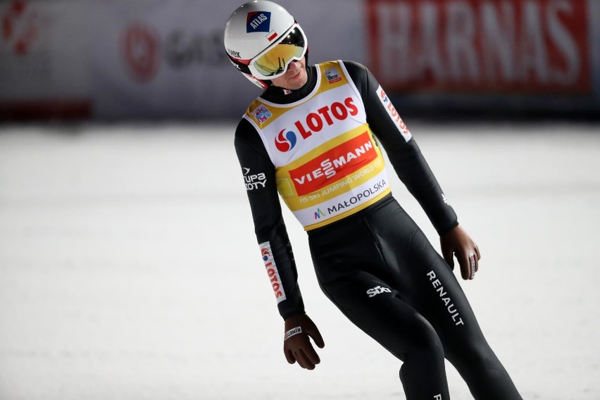 Na zdjęciu: Kamil Stoch. Puchar Świata w Lahti 2019....