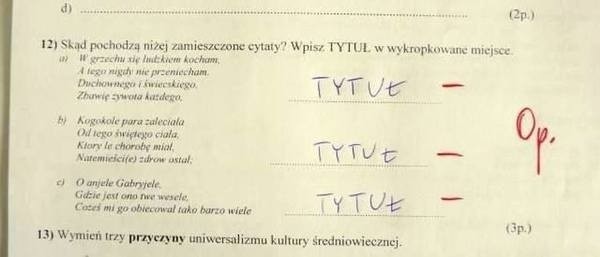 Najgłupsze odpowiedzi uczniów 2024. To prawdziwa jazda bez...