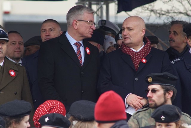 11 listopada w ubiegłym roku Jacek Jaskowiak i Zbigniew Hoffman spotkali się na pl. Wolności.