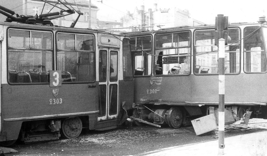 Wypadek tramwajowy na ulicy Grodzkiej, marzec 1987