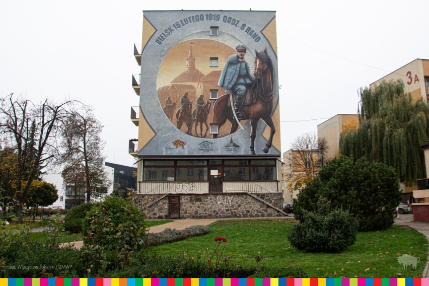 Bielsk Podlaski. Nowy mural upamiętnia odzyskanie niepodległości (zdjęcia)