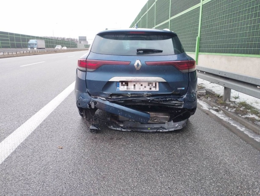 Wypadek na A1. Karambol na autostradzie 31.01.23. Utrudnienia w ruchu pomiędzy węzłami Łódź-Górna a Łódź-Wschód ZDJĘCIA