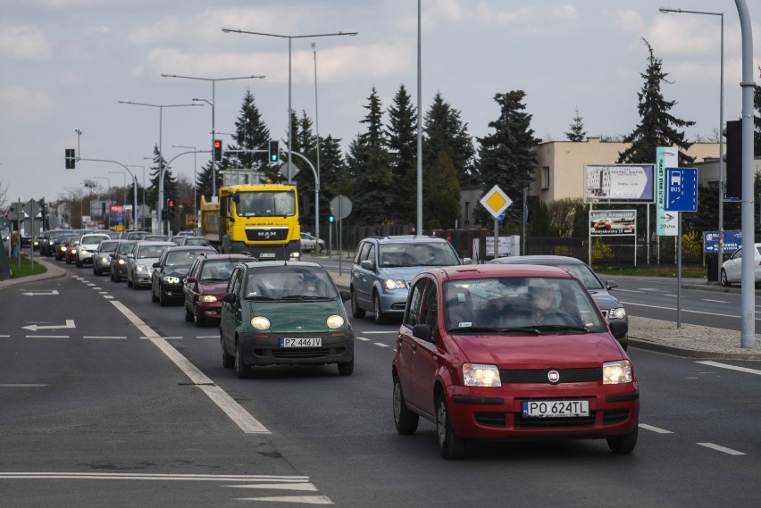 06.04.2016 poznan lg korek samochody junikowo grunwaldzka....