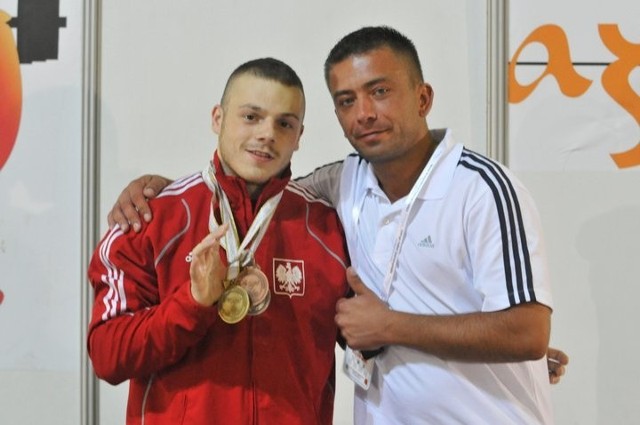 Krzysztof Zwierz (z prawej) z Adrianem Zielińskim.