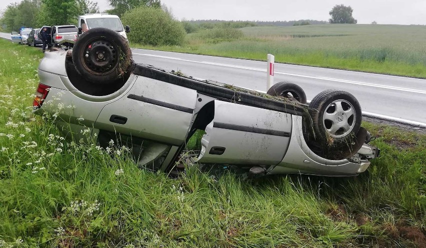 Wypadek na drodze krajowej nr 25 z Białego Boru do...