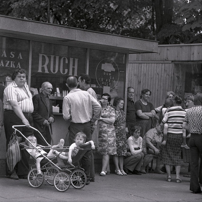 Łódź w latach 80 w czasie  karnawału Solidarności i stanu...