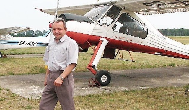 Marek Koziński, dyrektor Aeroklubu Włocławskiego.