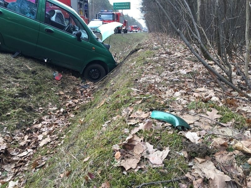 Wypadek na drodze Kolonowskie - Staniszcze Wielkie.