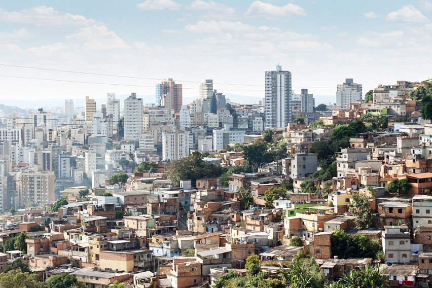 Widok na fawele w Belo Horizonte