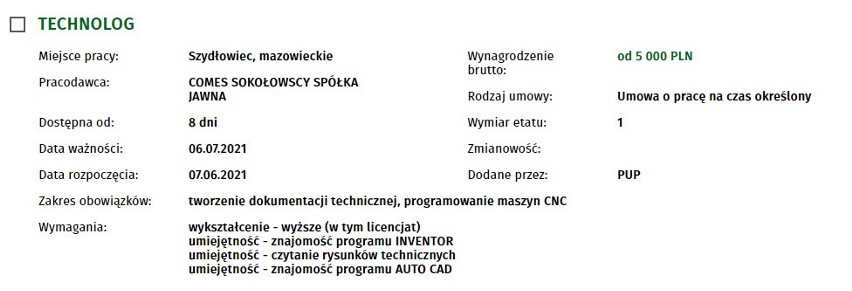 Zobacz oferty pracy w Szydłowcu i powiecie szydłowieckim. Ile pracodawcy dają zarobić i jakich pracowników poszukują?