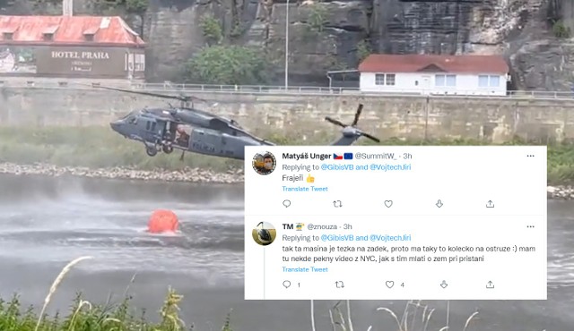 Polscy strażacy pomagają Czechom w walce z pożarami. Dokonania naszych pilotów komentują w mediach społecznościowych.