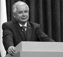 Lech Kaczyński, prezydent Polski.