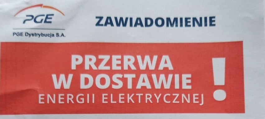 Czy na czas pandemii nie można odłożyć wyłączeń prądu,...