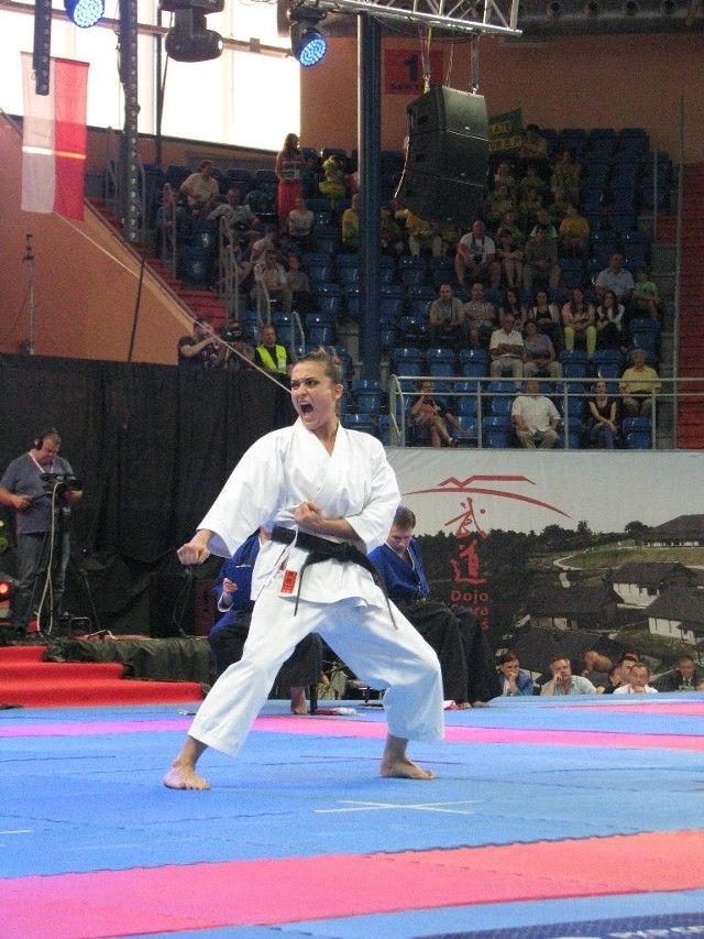 Justyna Marciniak (Lubelski KKT) jest wielką gwiazdą polskiego i światowego karate tradycyjnego