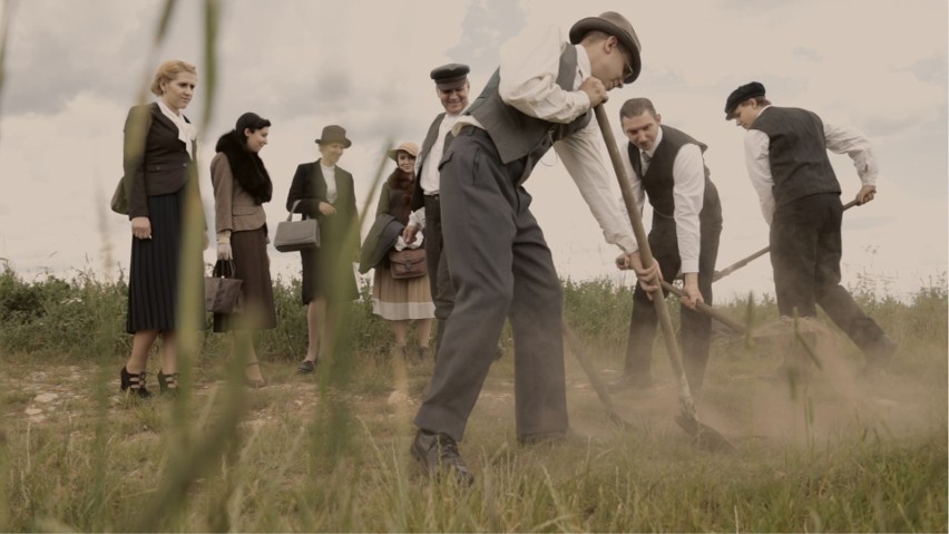 Zdjęcia przedstawiają prace nad Filmową Encyklopedią Powstań...