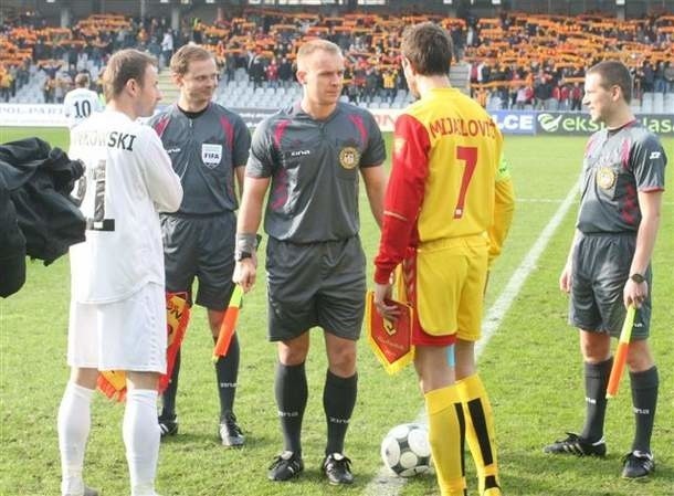 Pod koniec lutego Korona Kielce spotkała się z Jagiellonią Białystok w meczu ligowym