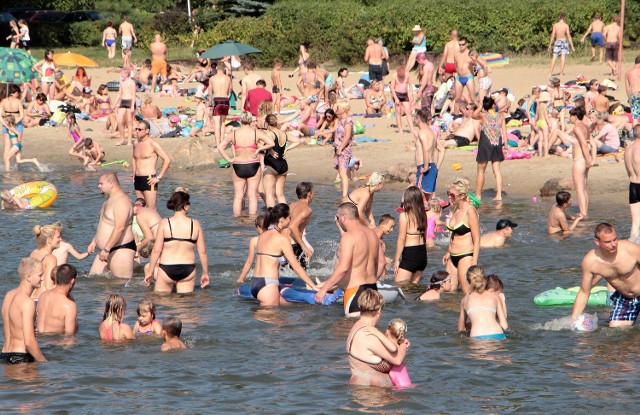 W ostatni weekend  plaża ośrodka „Delfin” oraz inne grudziądzkie kąpieliska przeżyły prawdziwe oblężenie.