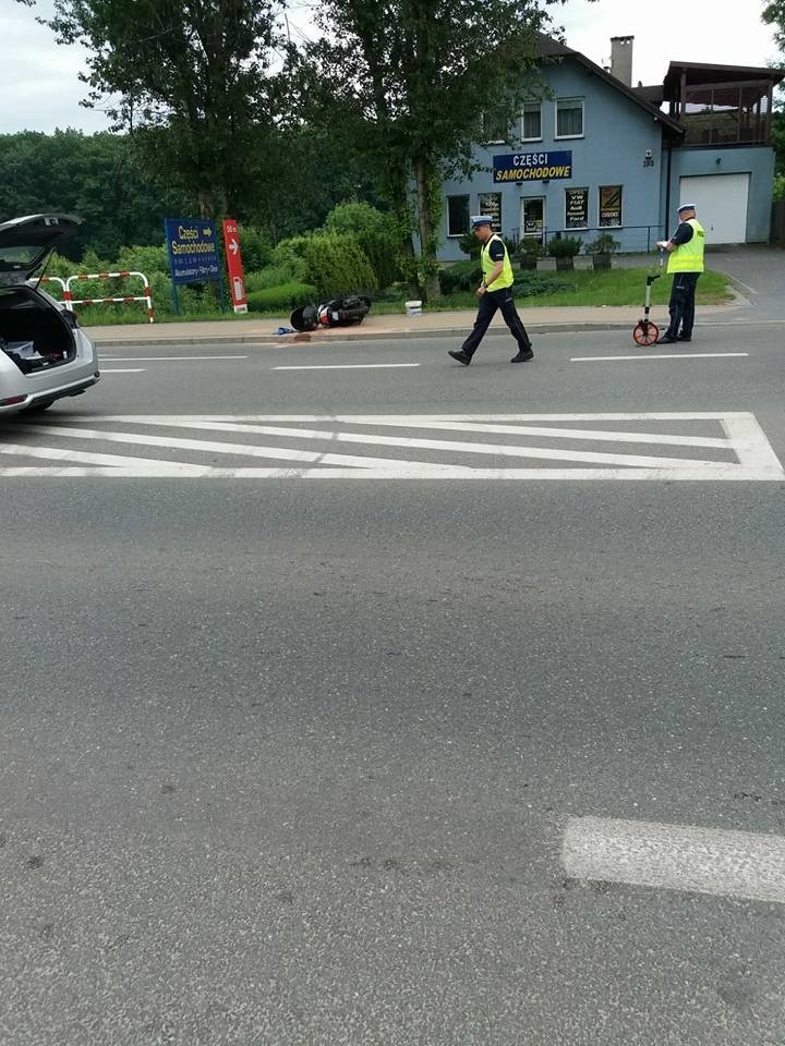 Wypadek w Rybniku na Wodzisławskiej. Fiat potrącił...