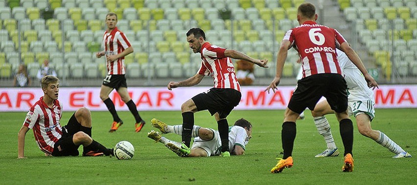 Lechia Gdańsk - Cracovia 3:1. Biało - zieloni pewnie ograli "Pasy" [ZDJĘCIA]