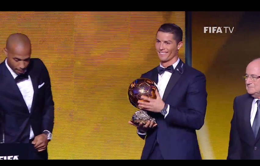 Złota Piłka FIFA dla Ronaldo - najlepszy piłkarz świata 2014...