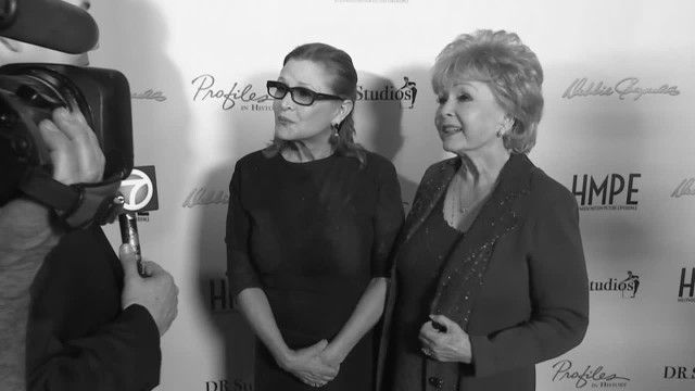 Carrie Fisher i Debbie Reynoldsfot. Press Association/x-news