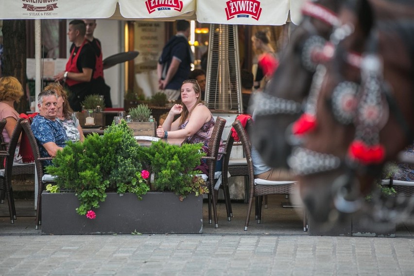 Kraków. Tak mieszkańcy i turyści odpoczywają w ogródkach kawiarnianych [ZDJĘCIA]