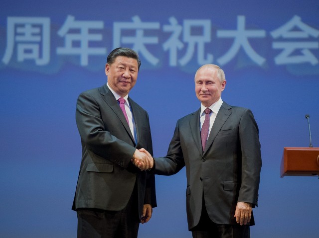 Xi Jinping i Władimir Putin