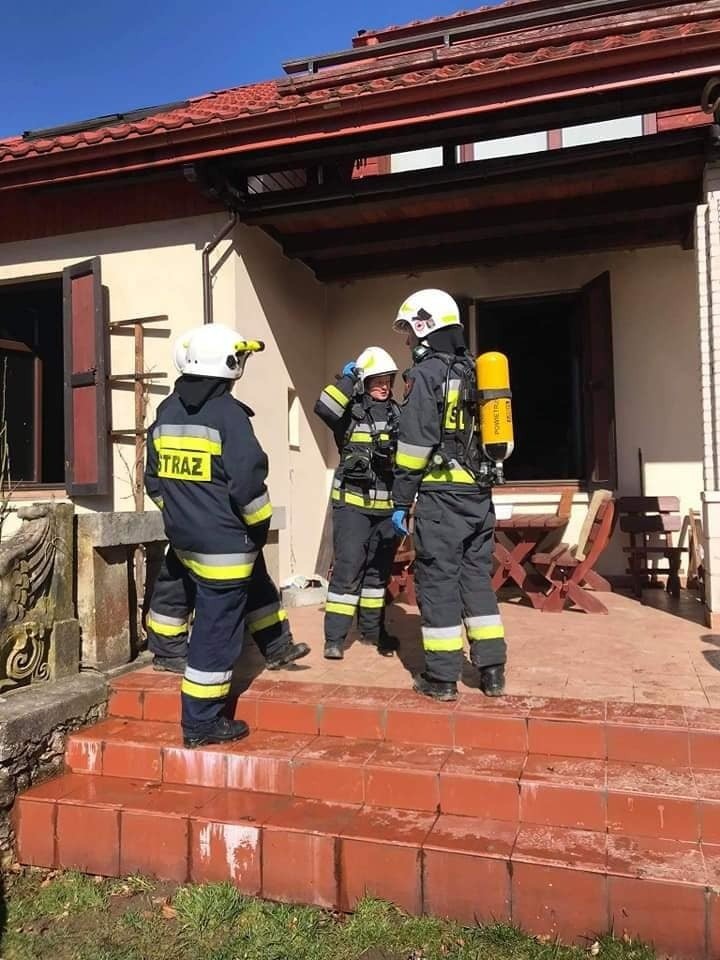 Pożar domu w Będkowicach. Spaliła się kuchnia