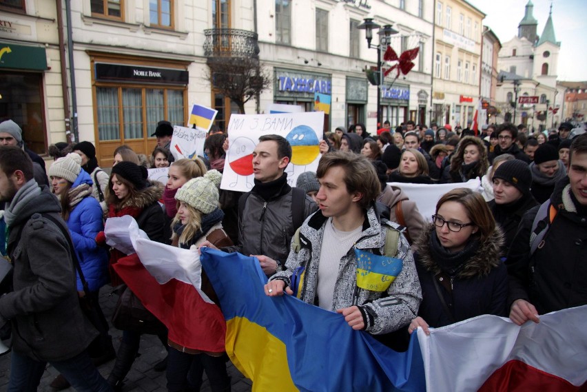Marsz poparcia dla Ukrainy w Lublinie
