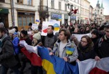 Studenci z Lublina w marszu poparcia dla Ukraińców (ZDJĘCIA, WIDEO)