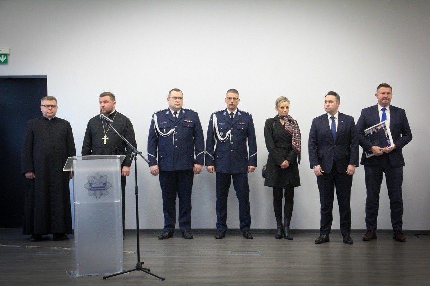 Pożegnanie komendanta miejskiego policji w Białymstoku