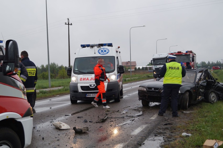 Różan: Wypadek na DK 60. Samochód dachował. Nowe fakty