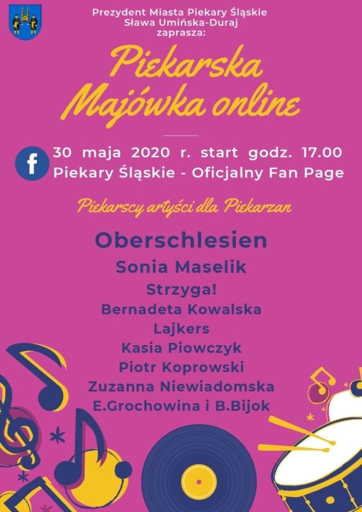 30 maja odbędzie się Piekarska Majówka online. Podczas tej...