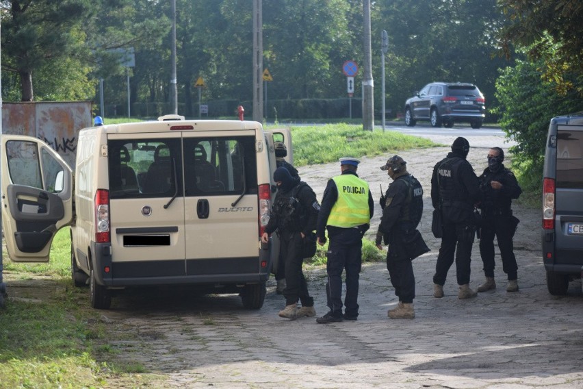 Bydgoscy policjanci prowadzili akcję w Świeciu.