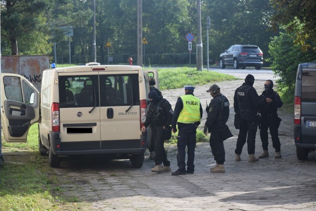 Bydgoscy policjanci prowadzili akcję w Świeciu.